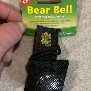 Bear Bell with Magnetic Silencer Colorful Webbing Helps Bears While Hiking